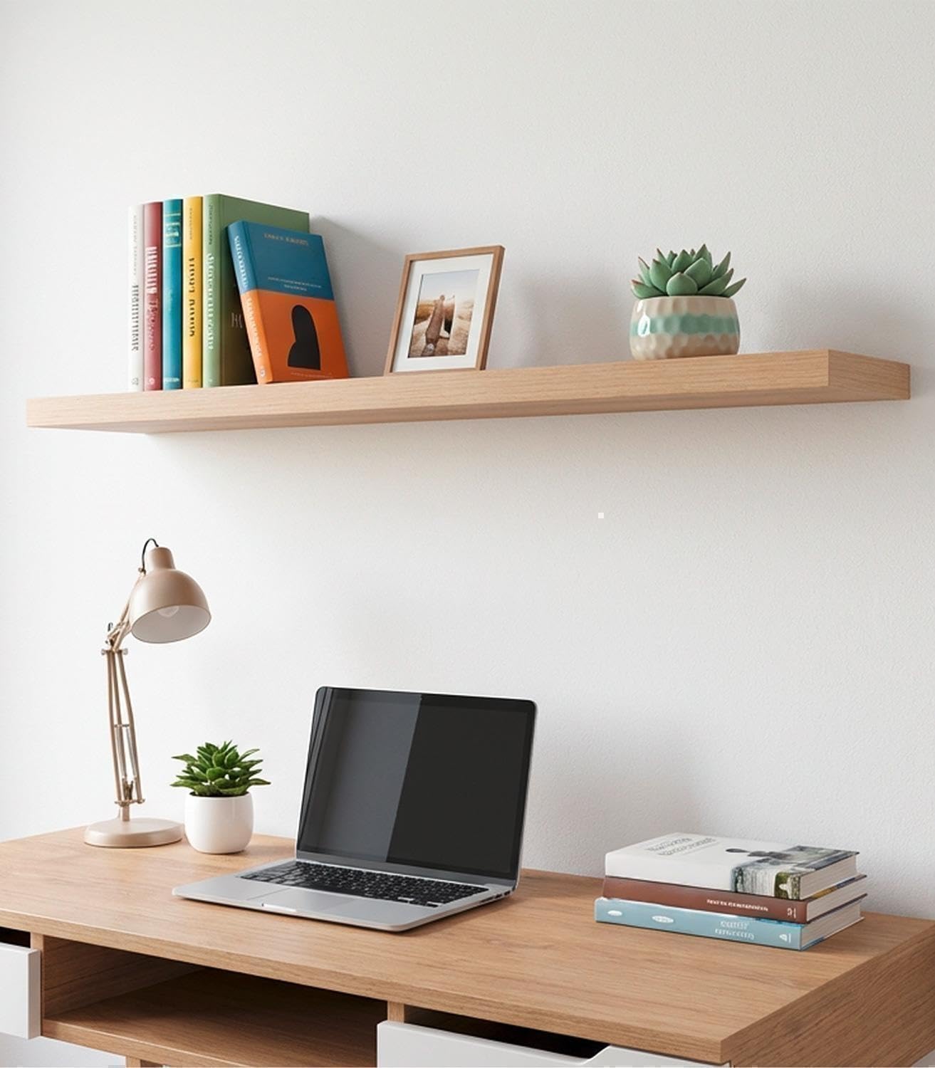 Wandboard - 100 x 23,5 cm - Wildeichedekor - MDF - PVC - 2er Set