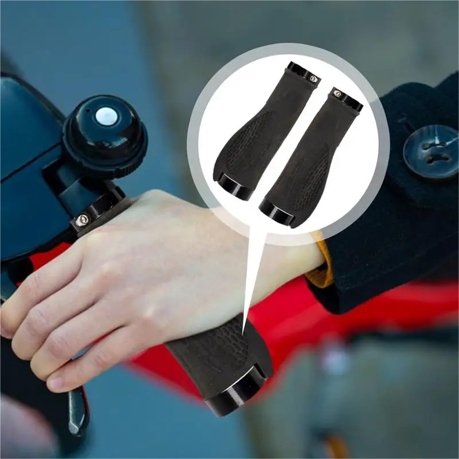 Fahrradlenkergriffe, 16 Stück, stoßfest, rutschfest, für Radfahren, Komfort, für Roller, Fahrrad