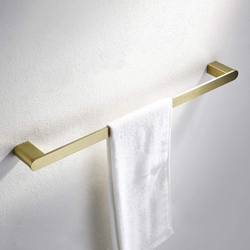 Badezimmer-Edelstahl-Handtuchhalter Gebürstetes Gold-Handtuchhalter Wand-Handtuchhalter-Handtuchstange für Badezimmer-Turm-Aufhänger/50Cm
