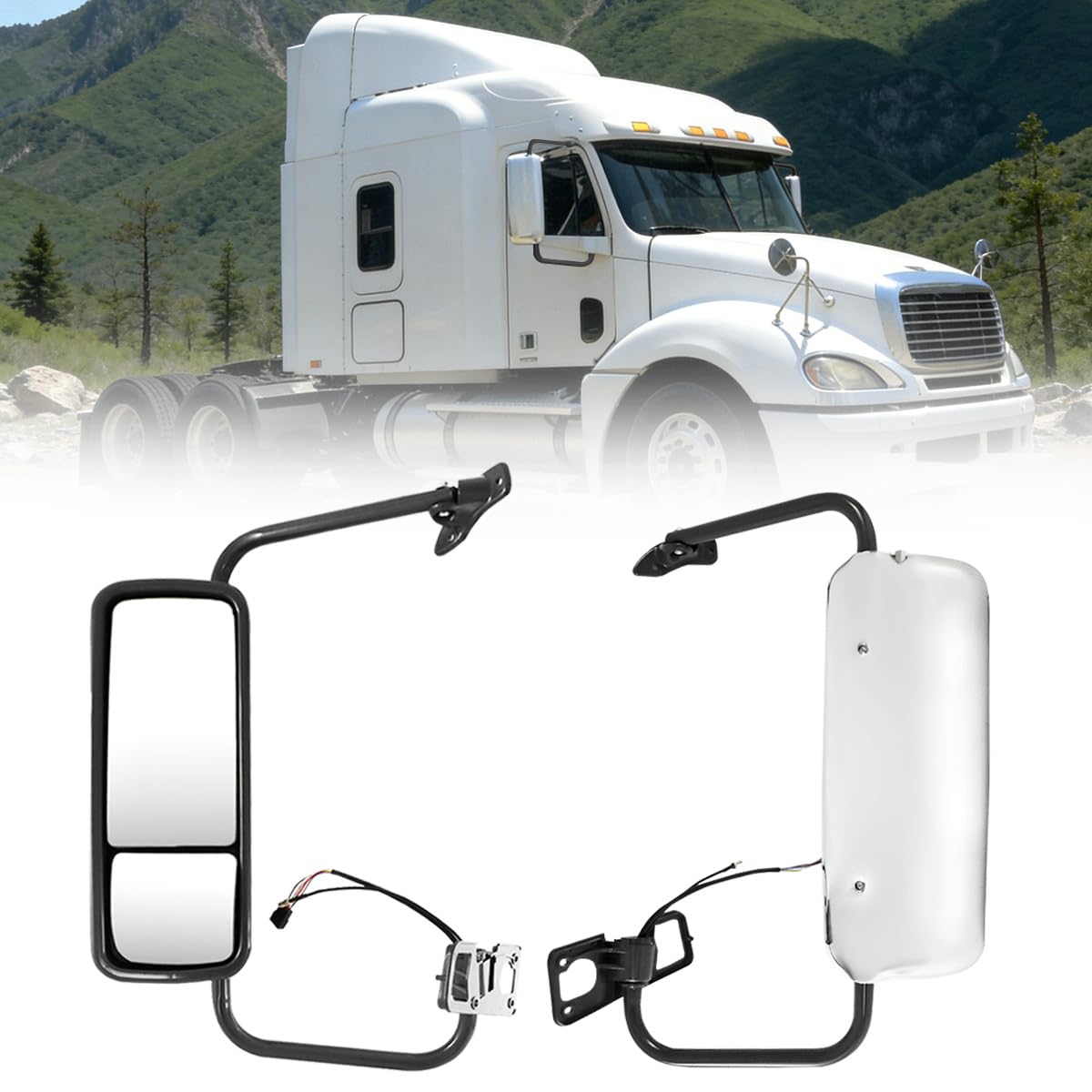 Photo 1 of Yeipinox Door Mirror for Freightliner Columbia 2003-2016 (Right Passenger Side)