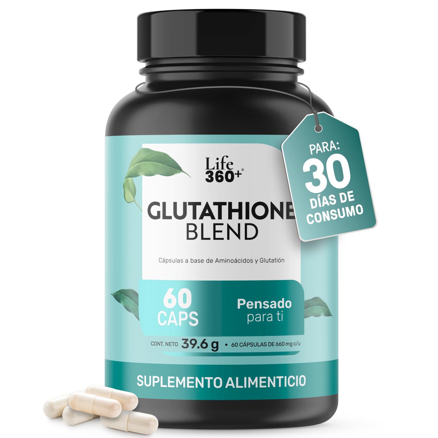 glutathione blend para que sirve LIFE 360+ Glutation | 60 cápsulas | 1320mg por porción ghk-cu copper peptide hair