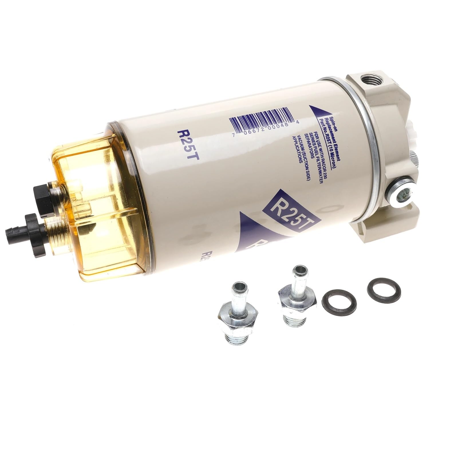 S3213 R25T Filtro de combustible giratorio/separador de agua reemplaza 320R-Rac-01 Caudal máximo 120 GPH