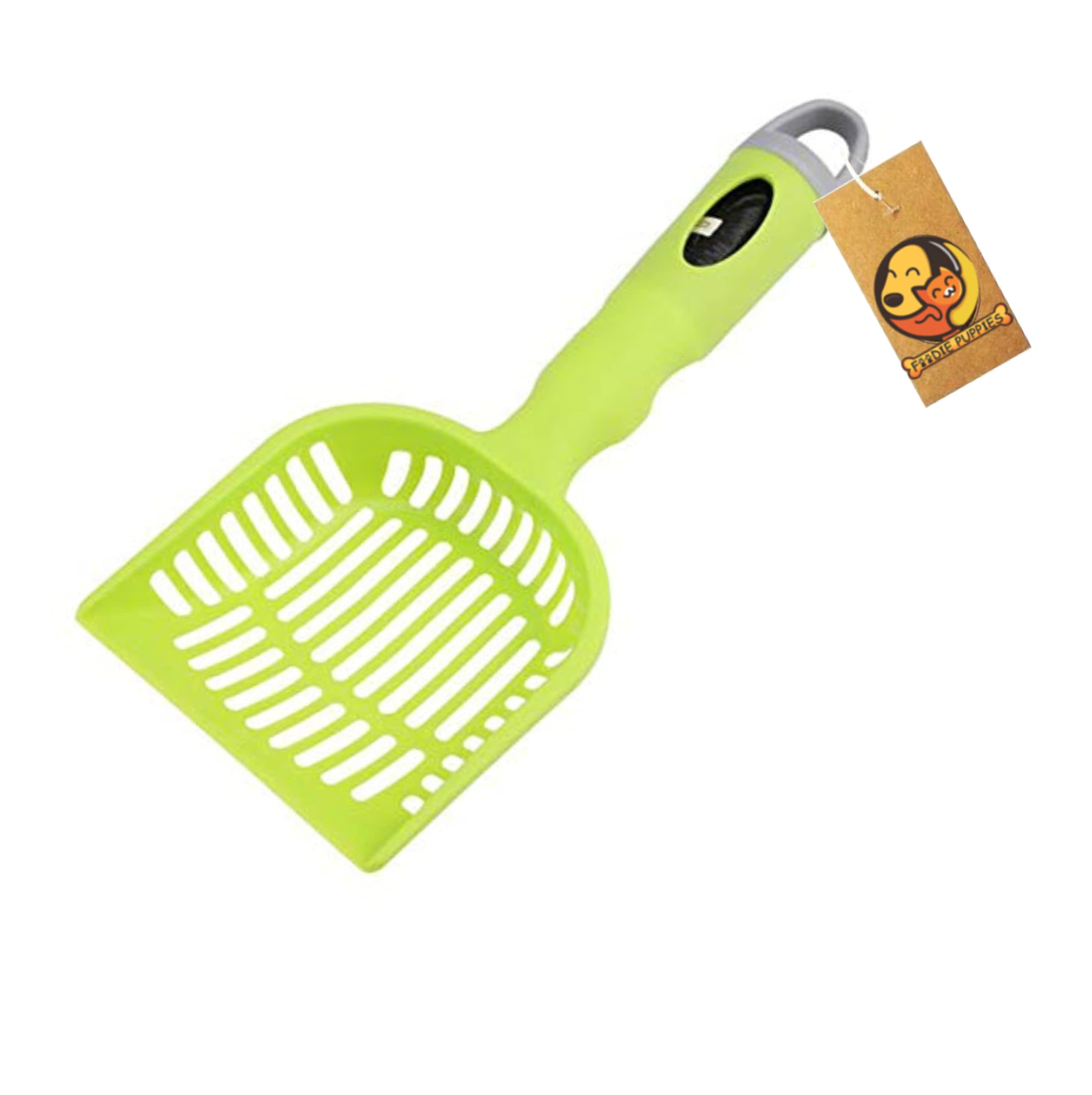 Foodie Puppies Durable Cat Litter/Poop Scooper - (Color May Vary) | Easy to Scoop, Comfortable Grip Handle | Scoop Cum Shovel Suitable for Cats, and Kittens (Scooper with Poop Bag) (B082Z6JX9Q) Amazon Price History, Amazon Price Tracker
