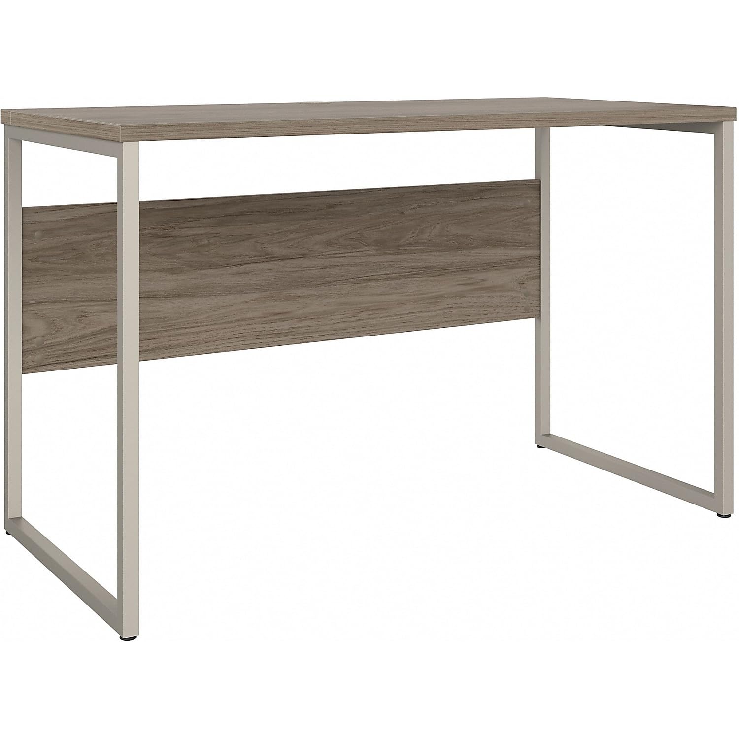 Bush Furniture Table with Open Metal Leg Design and Privacy Panel Hybrid Large Computer Desk for Home Office