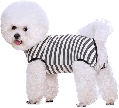 Coppthinktu Dog Surgery Recovery Suit for Dogs Cat Dog Onesie, Dog Recovery Suit Female for Small Medium, Pet Surgical Neuter Post-Surgery Suit E-Collar Alternative Anti Licking Abdominal Wounds