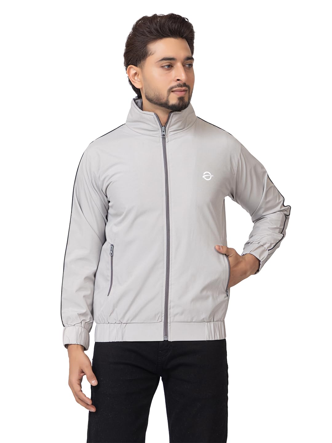 oscillate Casual Winter Wear Jackets For Men || Men's Solid Wind Cheater Jacket With Zipper || Ribbed Waist And Ribbed Wrist Cuffs For Perfect Fit || Casual And Sports Jacket-picture-53