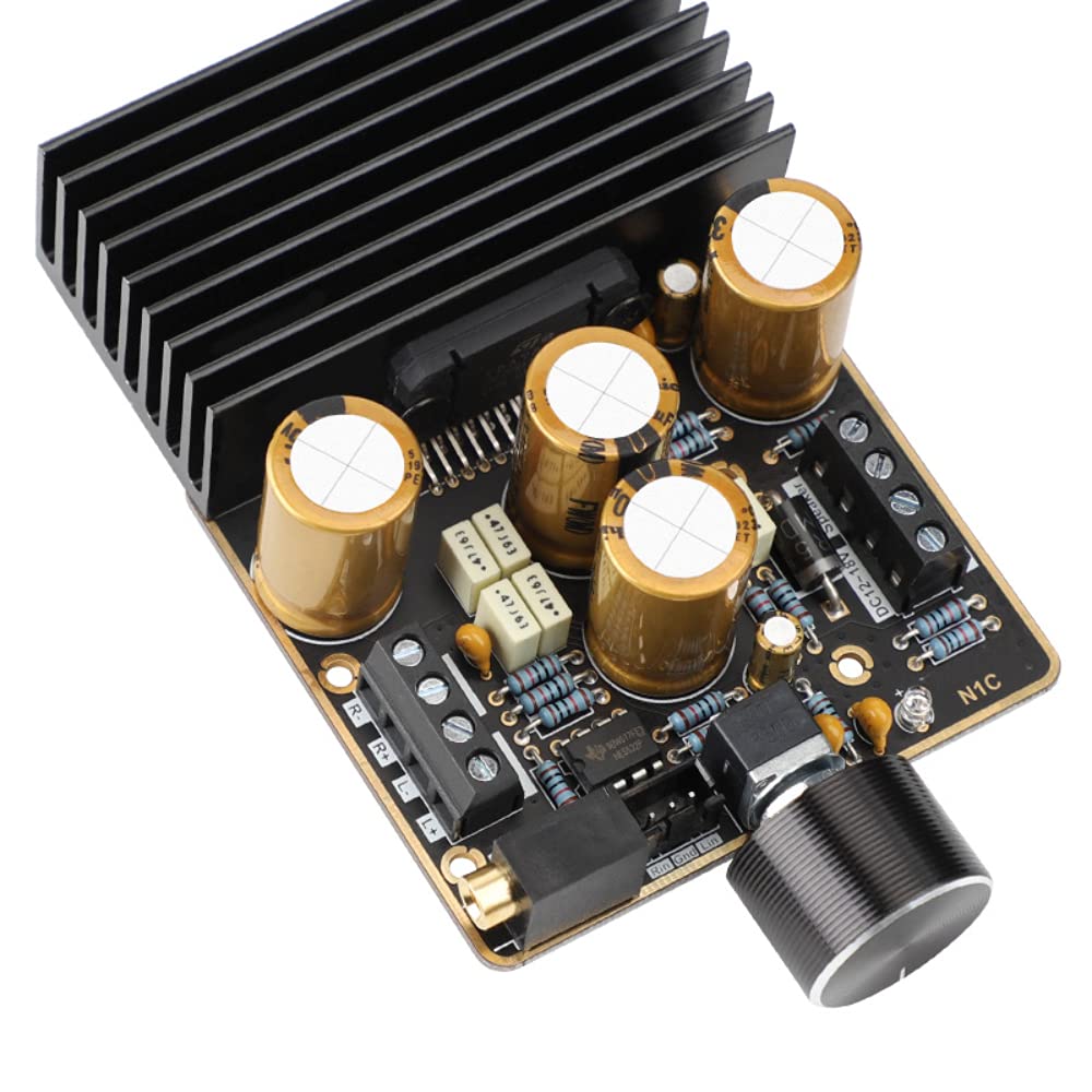 DollaTek TDA7850 - Amplificador digital subwoofer, tarjeta de sonido, 2 x 80 W + 120 W, amplificador estéreo Clase AB para altavoz, 2-8 ohmios, DC9-18 V