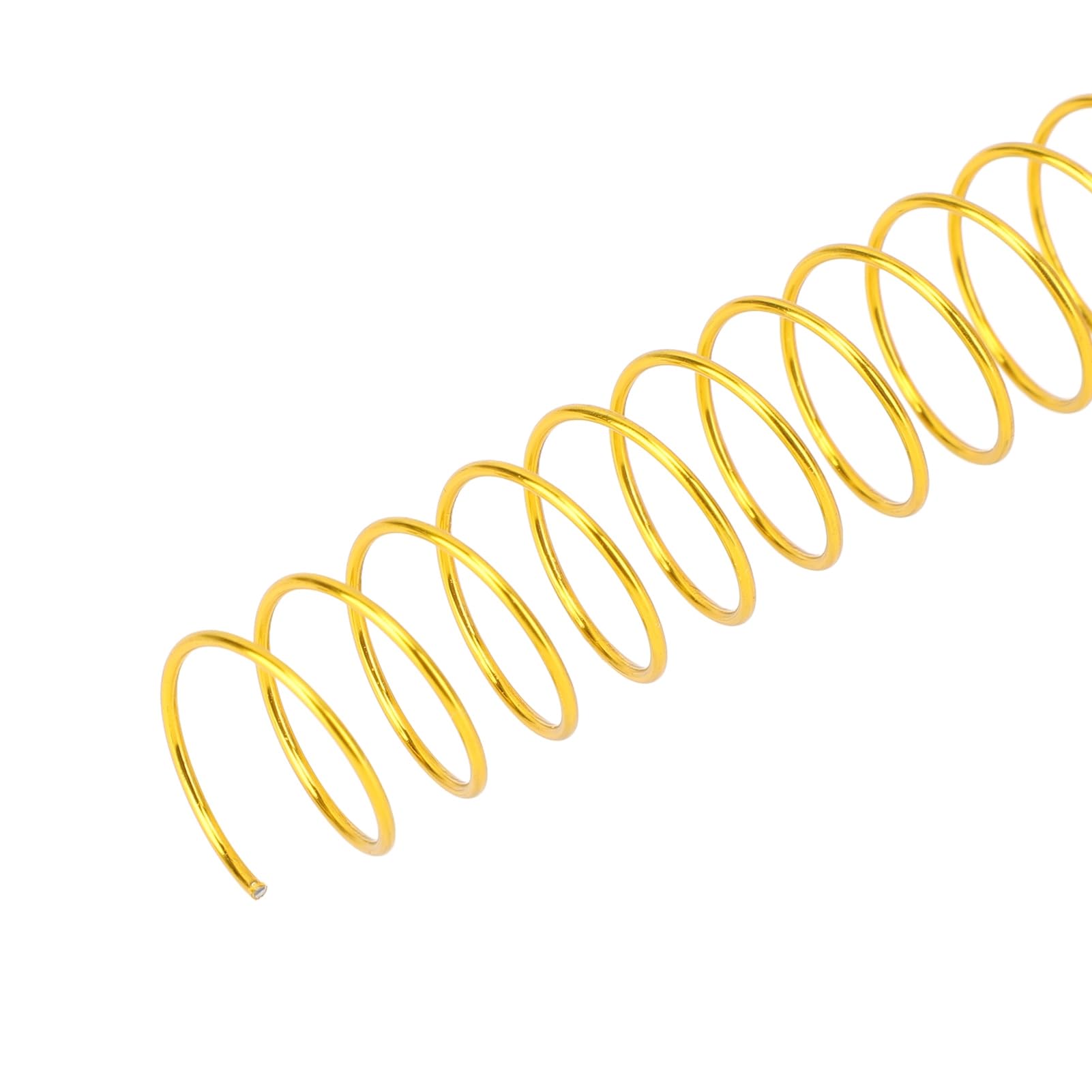 Cocoarm Bobine per Rilegatura a Spirale da 100 Pezzi, Ferro con Rapporto 4:1, capacità di 115 Fogli per Carta A4 e Rilegatura di Documenti (GOLD)