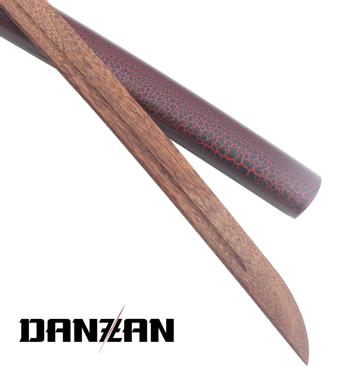Danzan Katana en Bois Katana Arashi Sabre en Bois Epee Entrainement Katana Japonais - Lame Bois
