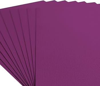 Cartulina Florence Morada De 216 G/m² - Pack De 10 Hojas A4 Para Manualidades, Scrapbooking Y Tarjetas