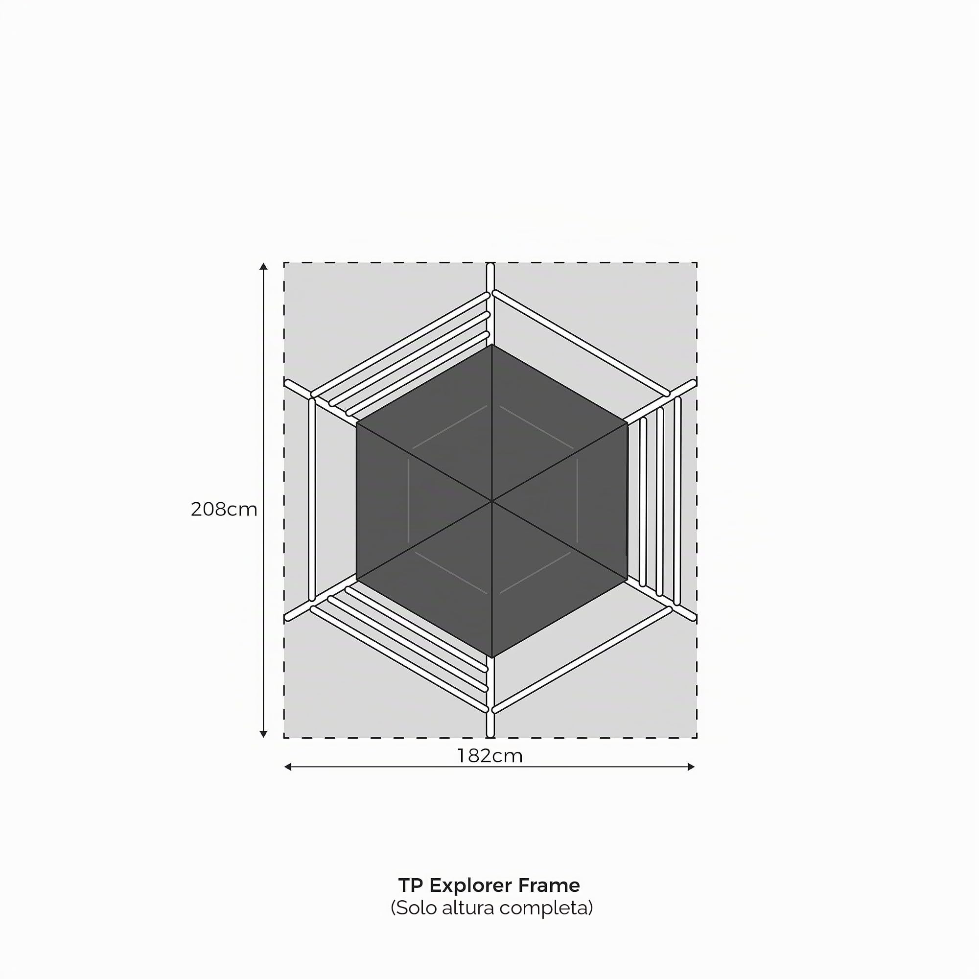 TP Toys Explorer - Marco de Escalada de Metal, edición Negra, para Exteriores y jardín, tapete de Juego de Aventura y Red de Carga, Juguetes al Aire Libre para niños, Adecuado para niños de 3 a 12