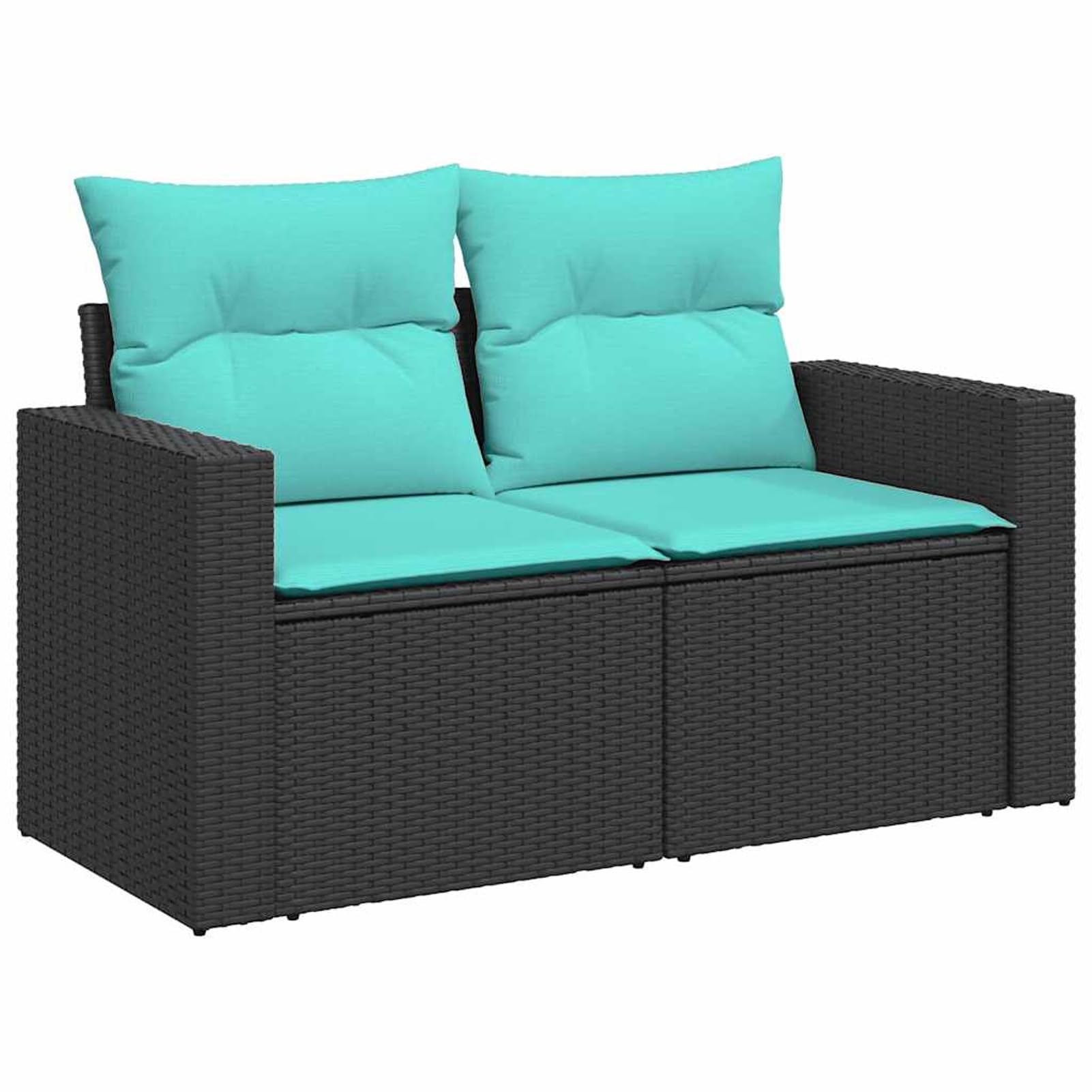 Set Divano da Giardino 6pz con Cuscini Grigio in Polyrattan, materiale resistente e facile da pulire, spazio di conservazione con custodia resistente all'acqua, cuscini sfoderabili e lavabili, per arr