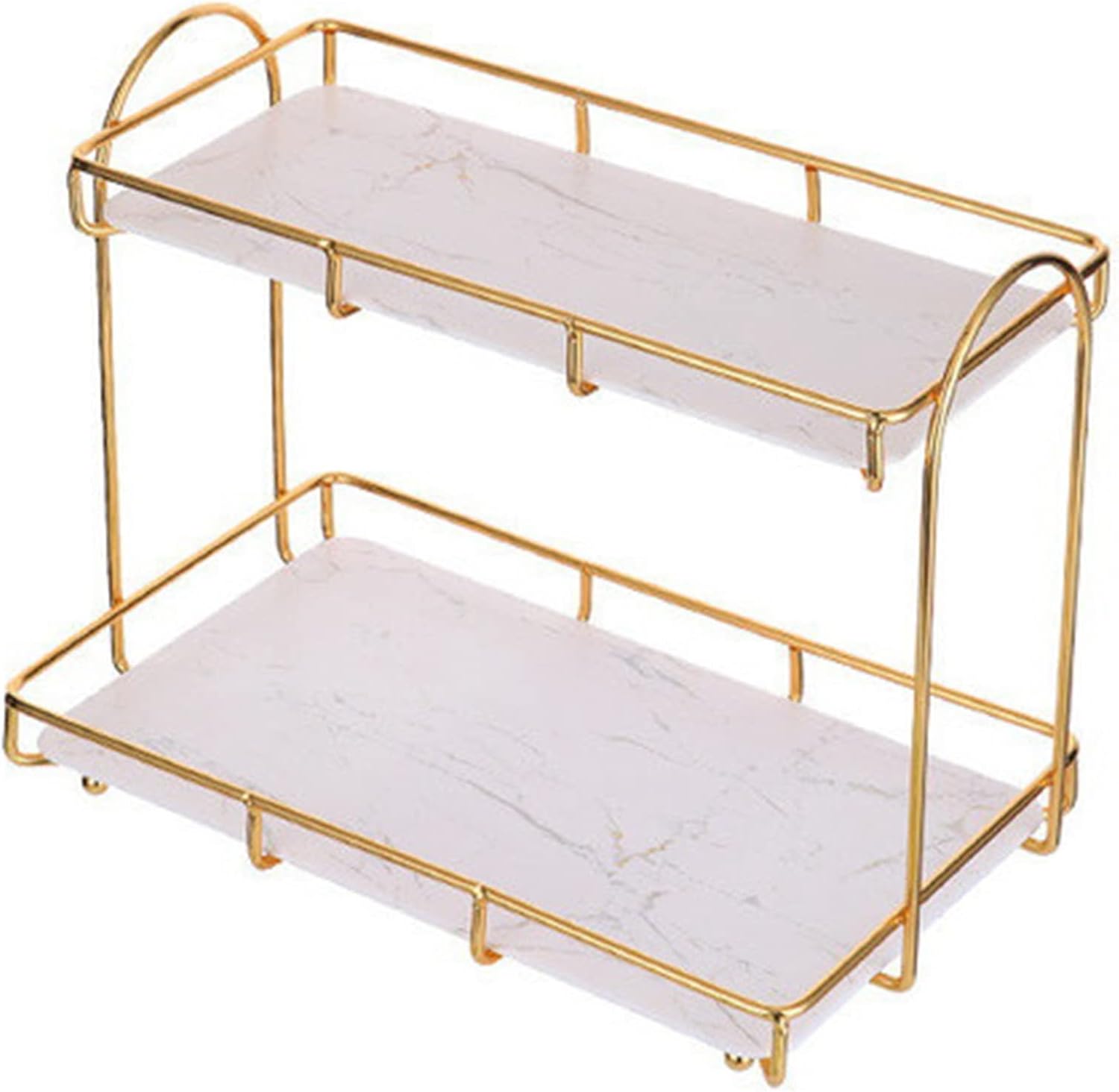 Light Luxury Countertop Organizer Care Perfume Organizer for Cosmetics Bathroom Rack C