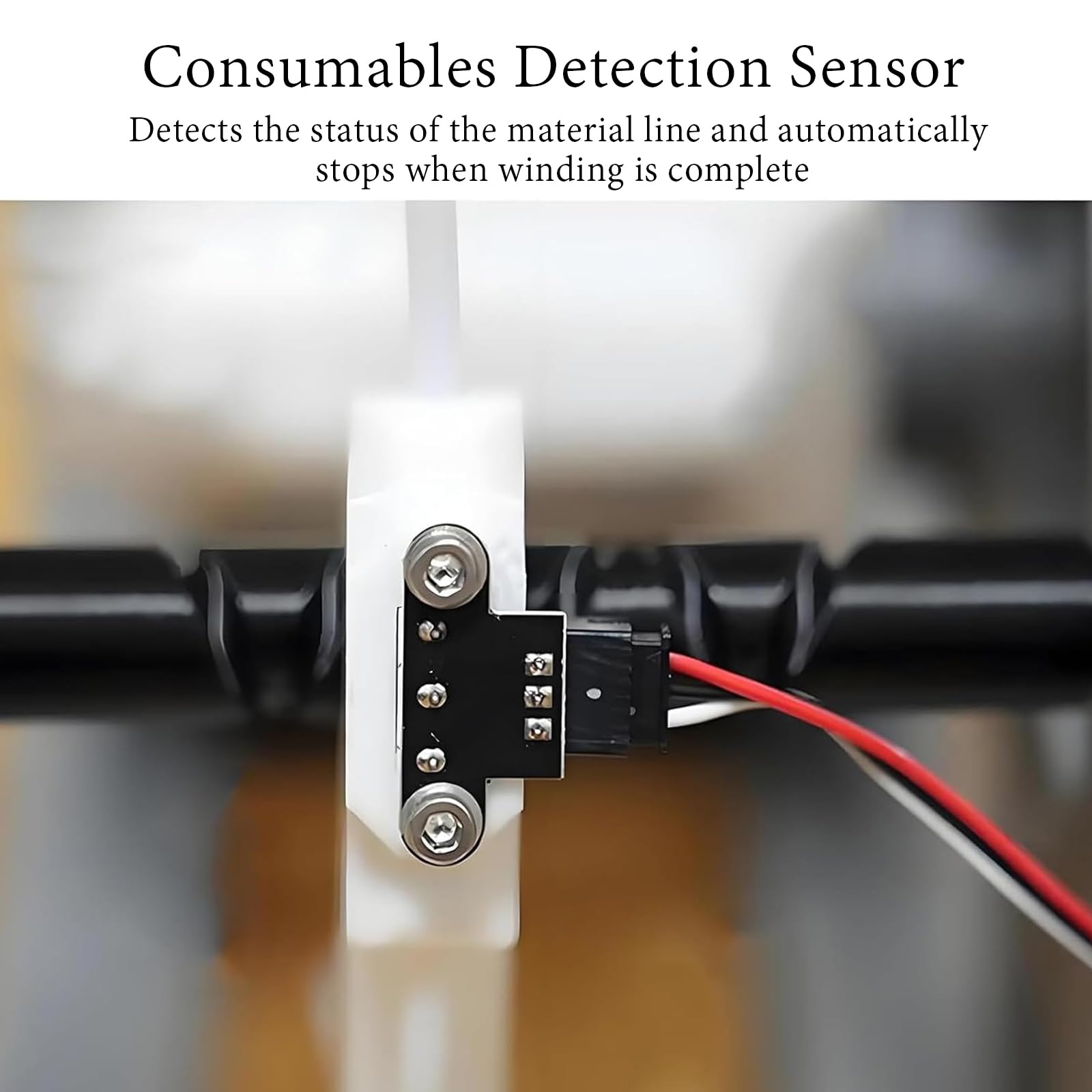 Bobinador eléctrico de filamento con control de sensor para capas suaves, ideal para bricolaje y uso en talleres