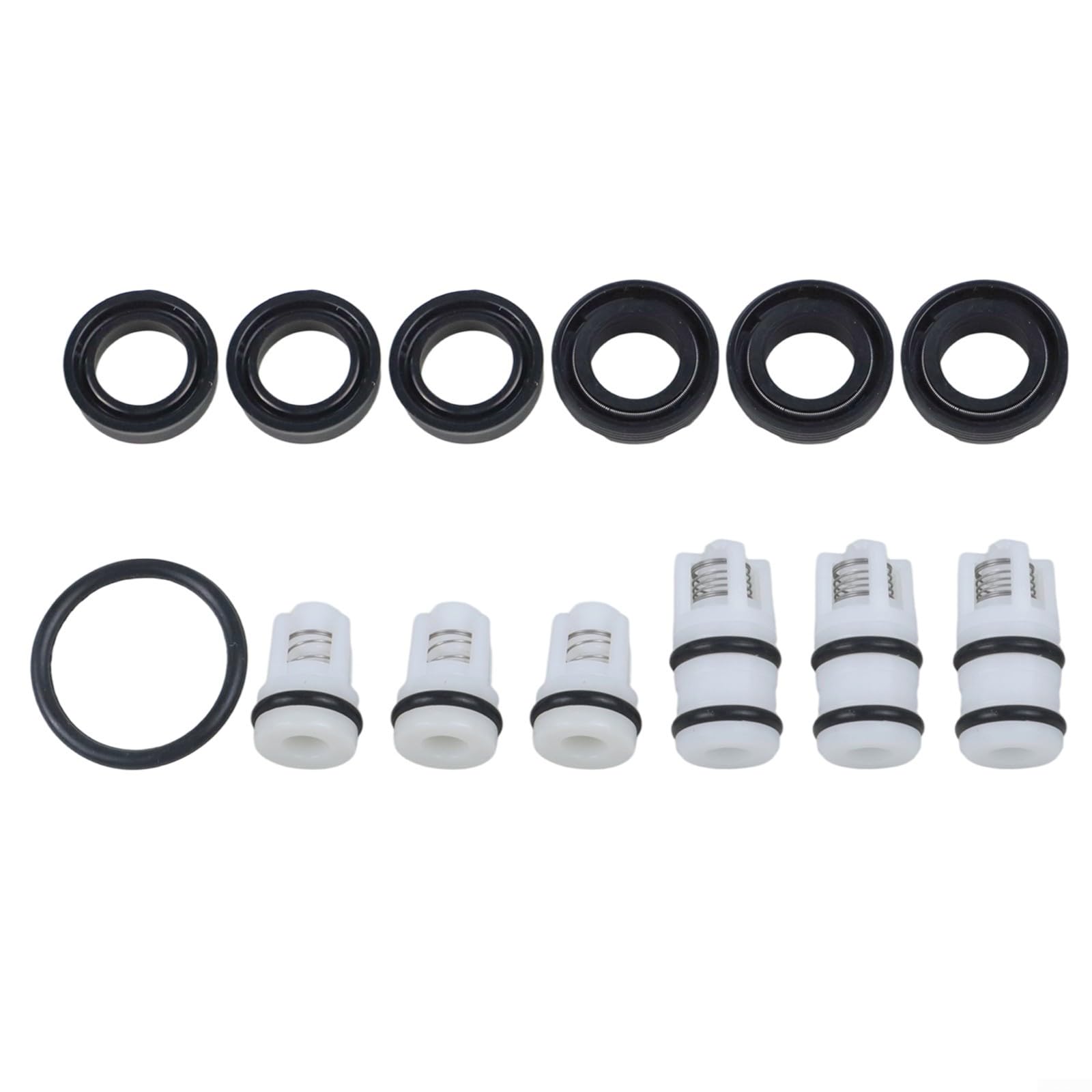 Kit di riparazione valvole di controllo tenuta olio pompa per idropulitrici portatili da 220V, parti di ricambio con valvole lunghe e corte, guarnizione olio stantuffo, guarnizioni acqua, set da 4