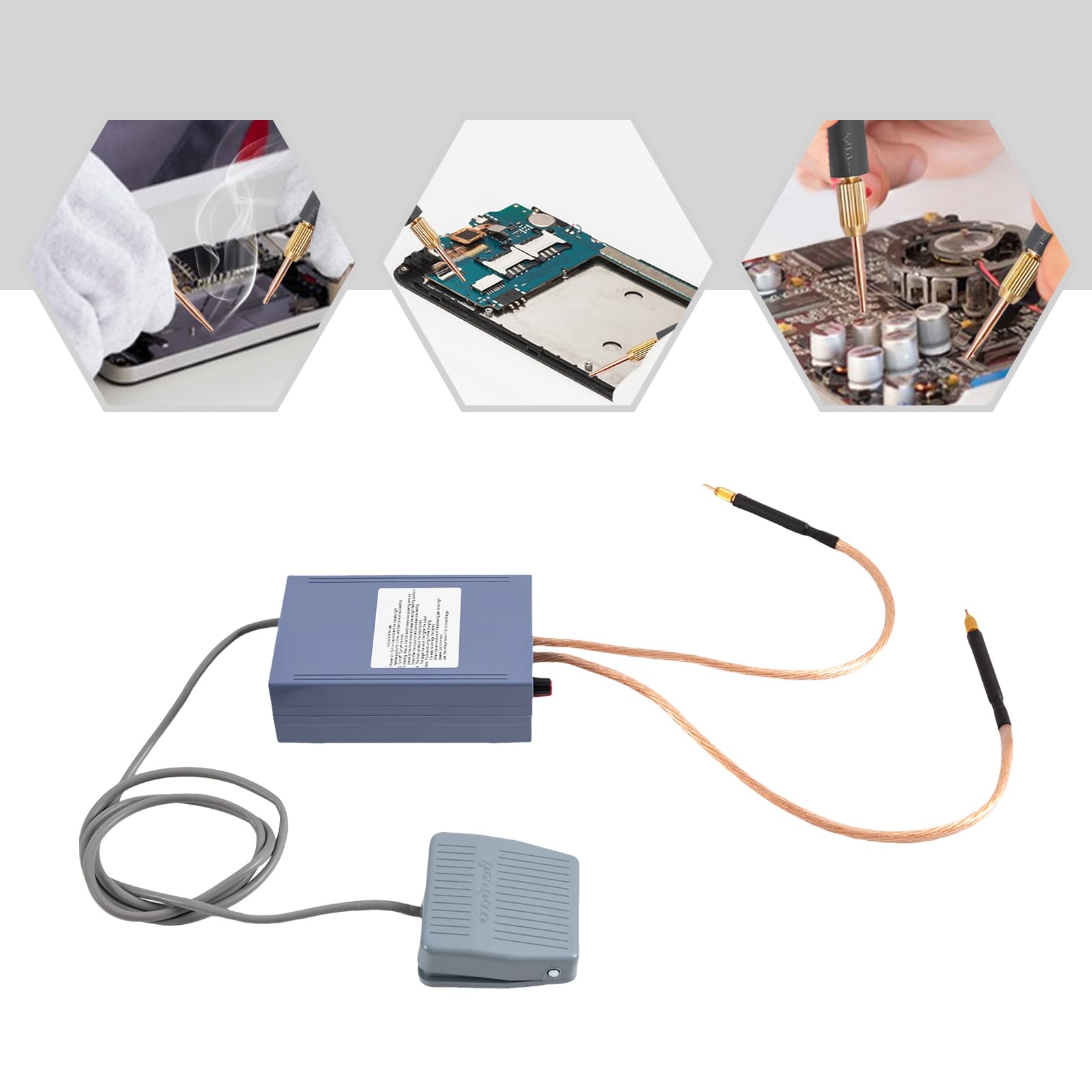 Punktschweißgerät für 18650 Akku 5KW, Automatische Schweißgerät, Spot Welder Strom Schweißger Einstellbares, DIY Hochleistungs-Handpunktschweißgerät 4000mAh Lithium-Batterie