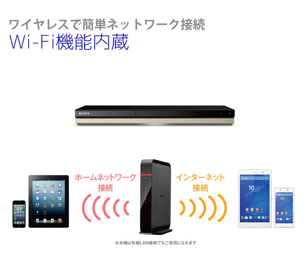 Sony BDZ-ZW2500 M 2TB 2チューナー ブルーレイ/DVDレコーダー