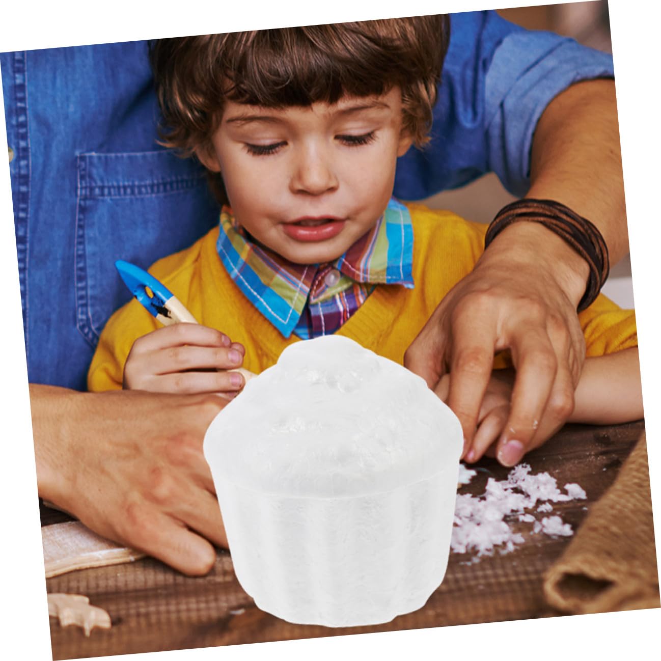 Cabilock Gâteau en Mousse Blanche et Moules à Fleurs Lot de 5 Modèles Accessoire D'entraînement pour Décoration de Gâteau et Activités Créatives pour Loisirs Manuels