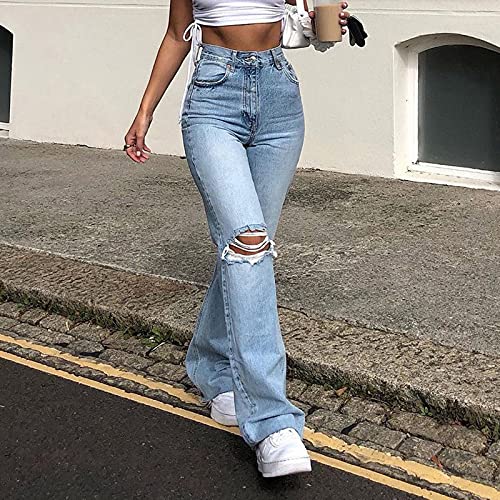High Waisted Flare Jeans Women Skinny Ripped Bell Bottom Jeans Cowgirl Jeans High Waisted Bootcut Pants2