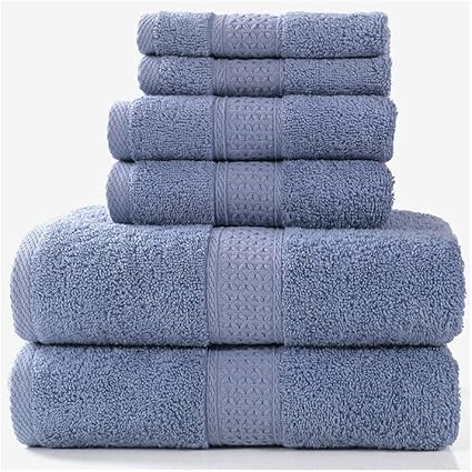 Amazon N A バスタオルセット 大判バスタオル2枚 ハンドタオル2枚 手ぬぐい2枚 ホテルソフトコットン 高吸水性バスタオル Color D タオルセット ホーム キッチン オンライン通販