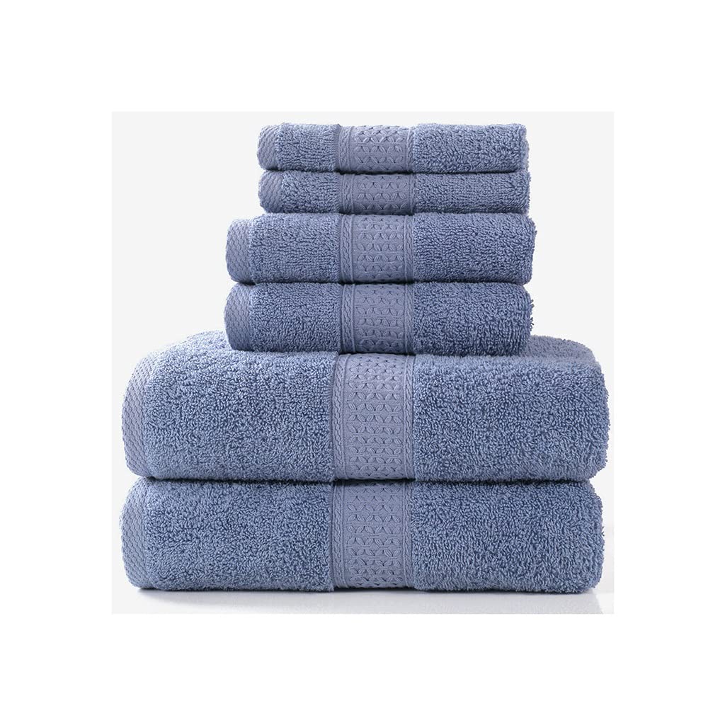 Bath Towel Set 2 Large Bath Towels 2 Hand Towels 2 Washcloths Hotel Soft Cotton Highly Absorbent Bathroom