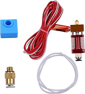 dsfen Metal Hotend Extruder Kit with 0.4mm Nozzle Aluminum Heating Block Silicone Sock 12/24V 40W Compatible with CR-10 CR-10S Ender 3 Ender 3 Pro 3D Printer