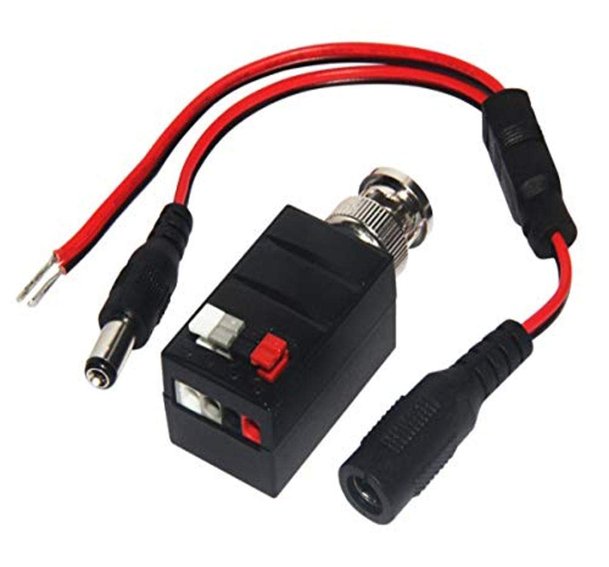 Triplett GEM CCTV Balun, BNC Macho y BNC Pigtail a sin Herramientas Vídeo/alimentación con Contacto de alimentación Hembra