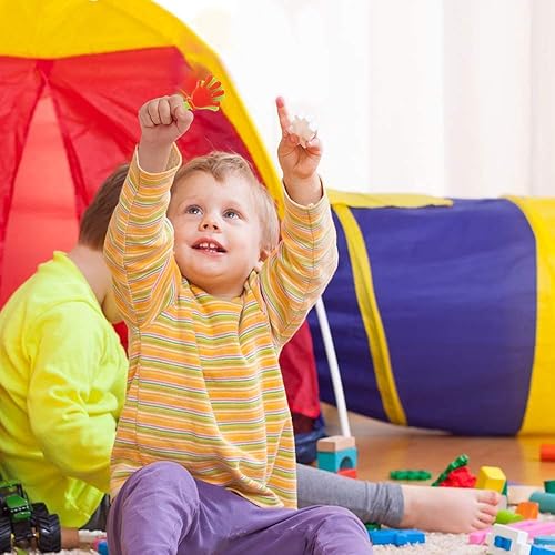 Miniatura 5 de ArtCreativity Mini Hand Clappers Noisemakers - Paquete de 48, 3 pulgadas de plástico surtido de ruidos para deportes, fiestas y conciertos, el mejor