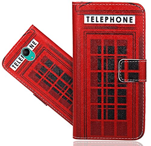 FoneExpert Wiko Freddy Coque, Etui Housse Coque en Cuir Portefeuille Wallet Case Cover pour Wiko Freddy