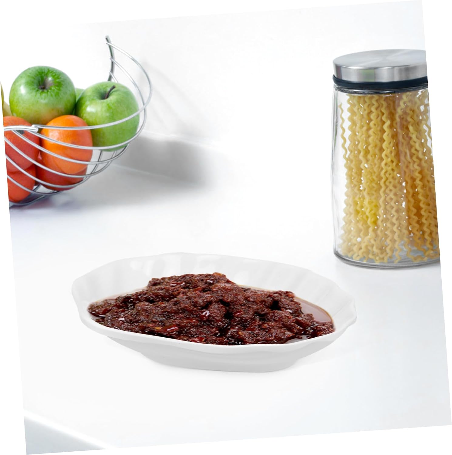 White Melamine Serving Dish 90ml for Appetizers and Fruit