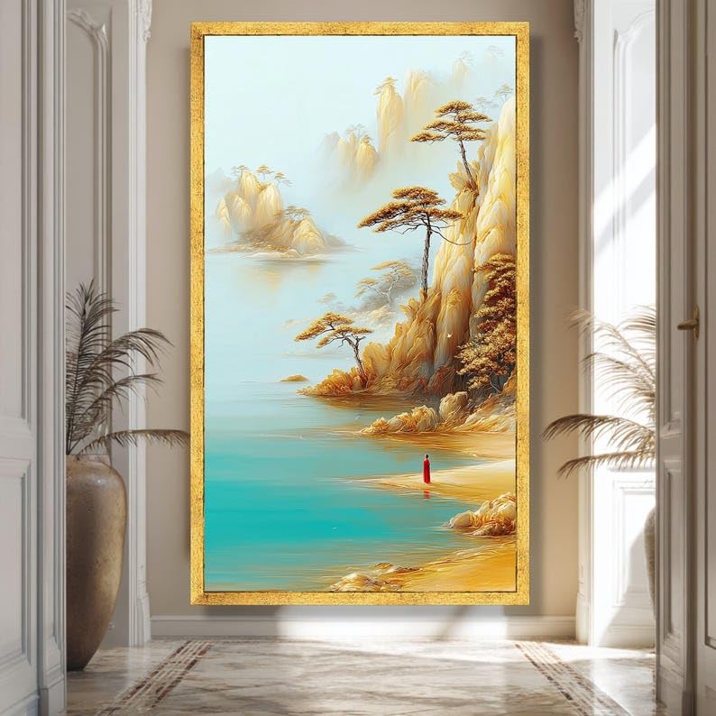 Affiches de paysage de montagnes brumeuses pour créer un salon zen et relaxant