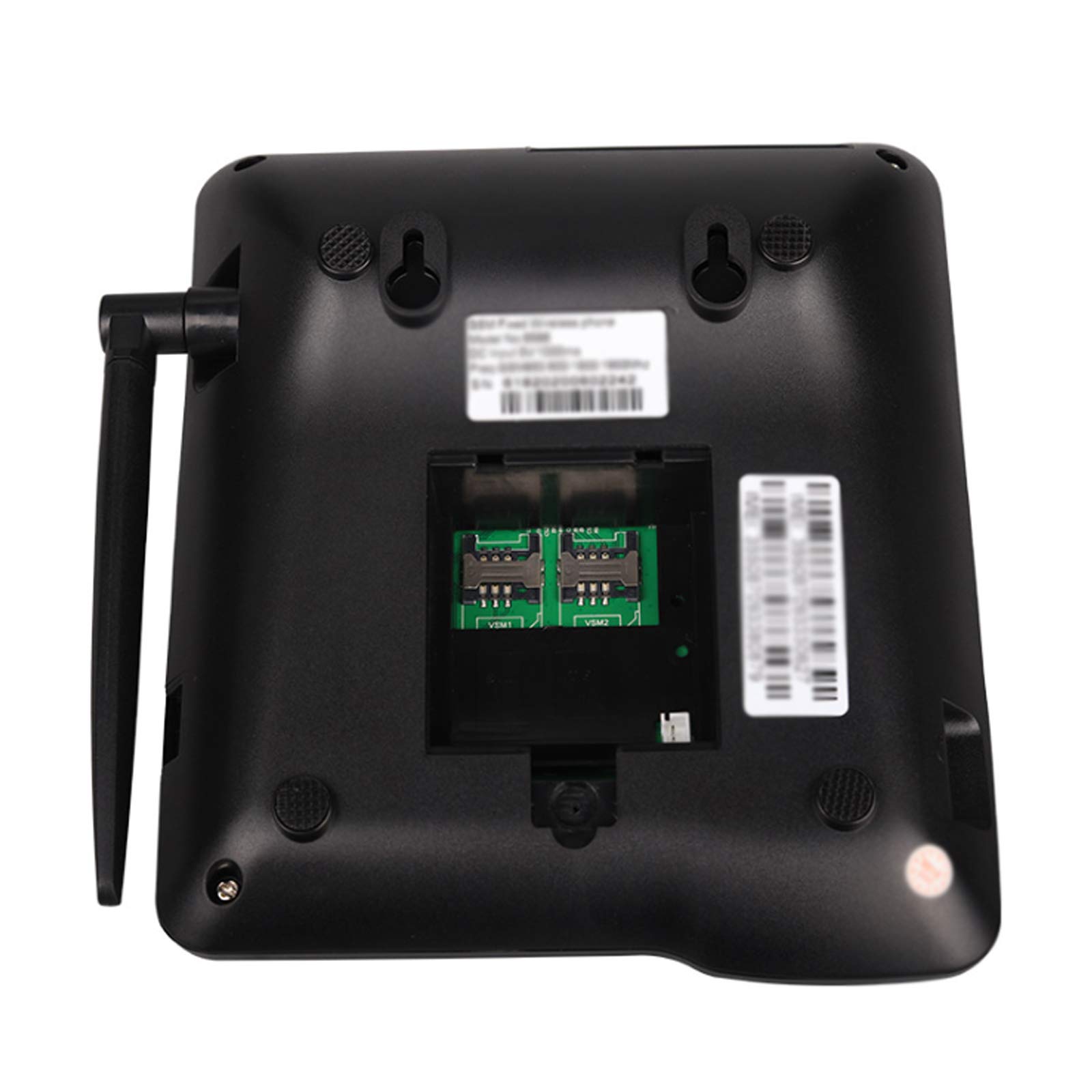 IBOWZ Teléfono Fijo con Cable Teléfono de Escritorio inalámbrico gsm: teléfono para Empresas o familias,para Oficina,hogar,Centro de Llamadas,Empresa,Hotel,Manos Libres,SMS,batería Recargable,telé