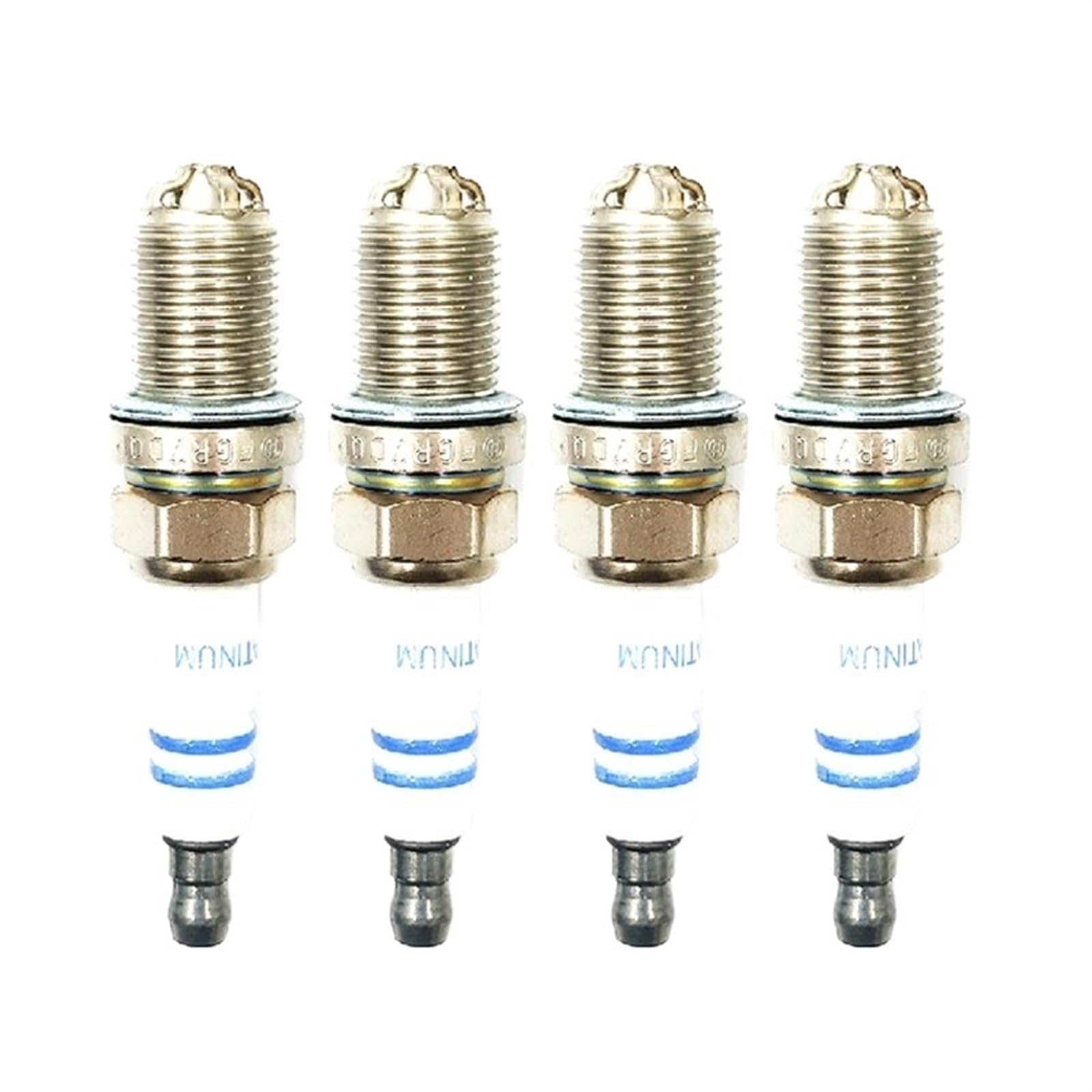 Bujías de níquel 1-8 bujías de terminal sólido F7RTC R4-6 piezas 0242236562 Bujía de encendido de platino doble 12120037608 Apto for BMW E46 E39 E36 E38 Compatible con Audi A4 A6 A8 FGR7DQP ( Color :