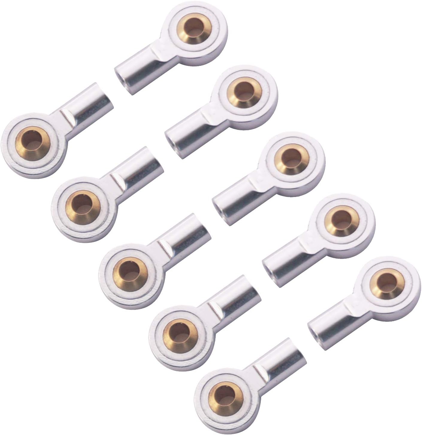 10Pack Vgoohobby Aluminum M3 Link Rod Tie Rod End Ball Head Joint Holder Compatible with Axial Redcat HSP Traxxas HPI 1/10 RC Car Truck DIY Robot Boat Airplane (18mm)