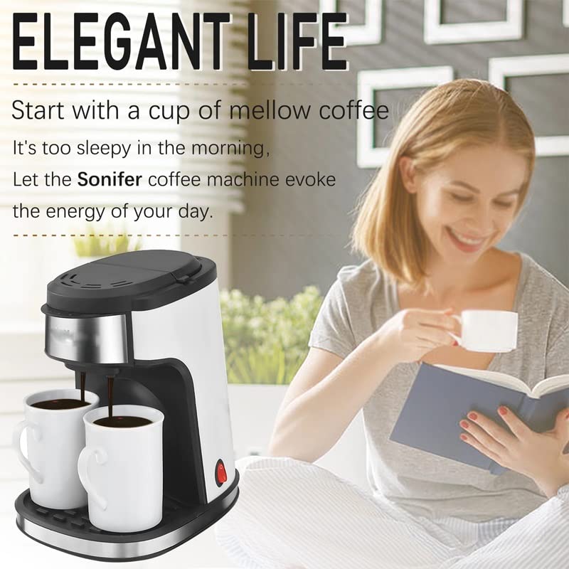 Cafetera de Goteo Automática con 2 Tazas de Porcelana miniatura 4