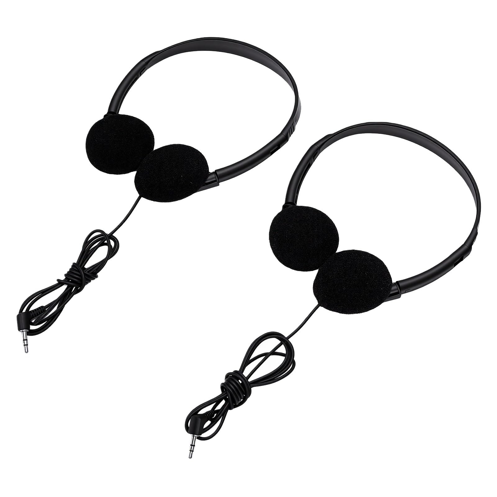 Fabater Cuffie per Aula per Bambini, Confezione da 10 Cuffie Cablate da 3,5 Mm con Archetto Regolabile, Morbide Sopra L'orecchio per Scuola, Biblioteca, Apprendimento
