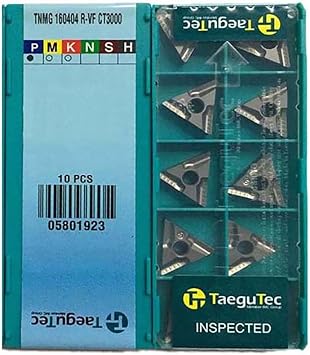 TaeguTec 100% Original TNMG TNMG16 TNMG1604 TNMG160404R VF TNMG160404R-VF CT3000 Turning Insert