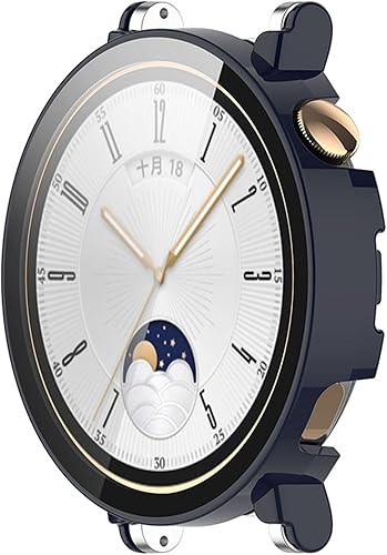 Miniatura 7 de Paquete de 6 fundas rígidas de policarbonato con protector de pantalla de vidrio templado compatible con Huawei Watch GT4 de 1.614 pulgadas (1.614