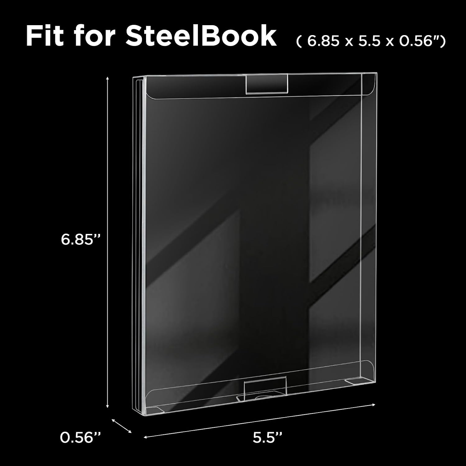 Steelbook Protector - Blu Ray Steelbook Storage Cases & 4K Steelbook Protectors - Clear & Sturdy Case Sleeves for Ultimate Collection Safety -12 Packs image 3