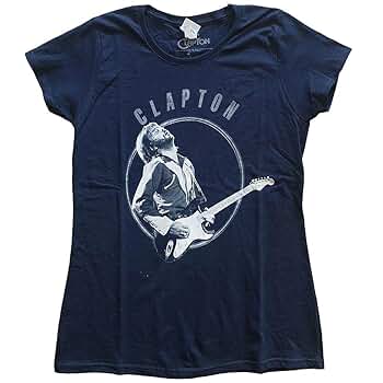 Amazon.com: Eric Clapton T Shirt Vintage Photo Logo Official