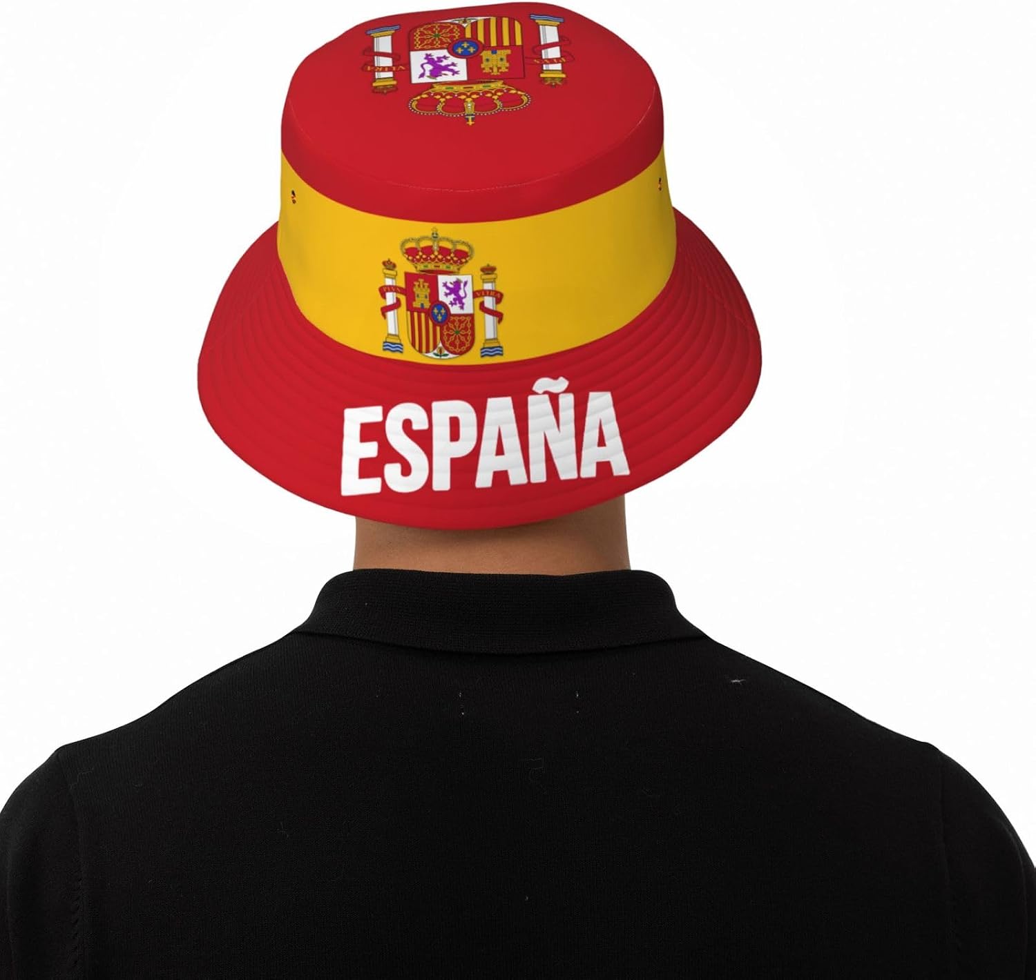 Spain Flag 2026 Bucket Hat Supporter Cheer Fans Team Fisherman Hats Black