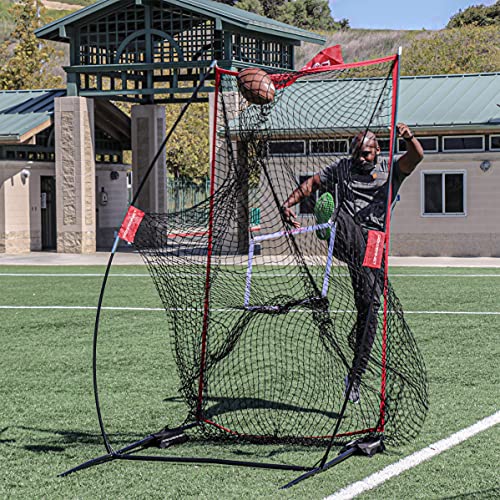 image for PowerNet Sideline Trainer | 2021 | 7 x 4 FT Football Kicking Net | Gre