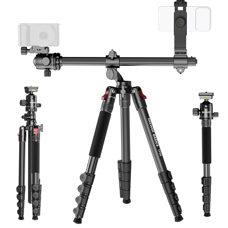 NEEWER Basics TP66 — Treppiede overhead per due fotocamere