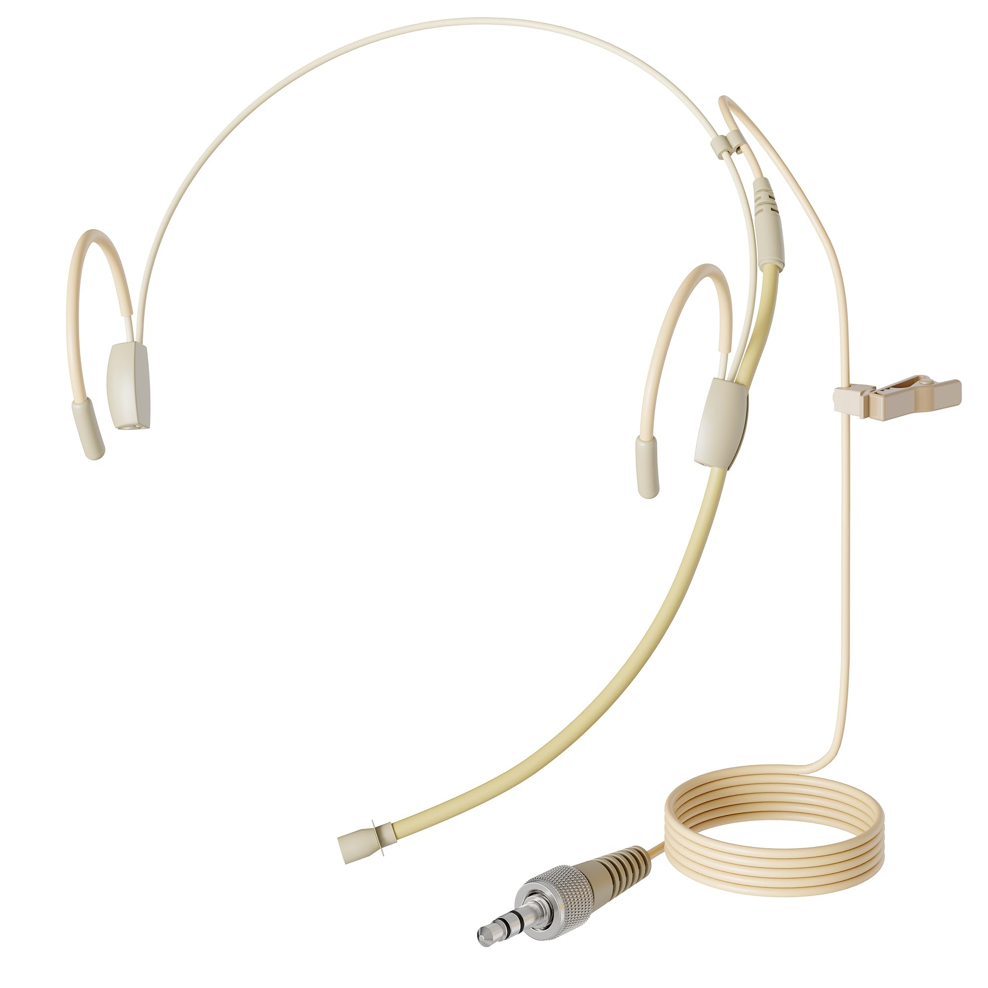 Pro Earhook Headset Headworn Microphone MIC-J 060 Compatible with Sennheiser Wireless Bodypack Transmitter - 1/8'' TRS Locking Screw Plug