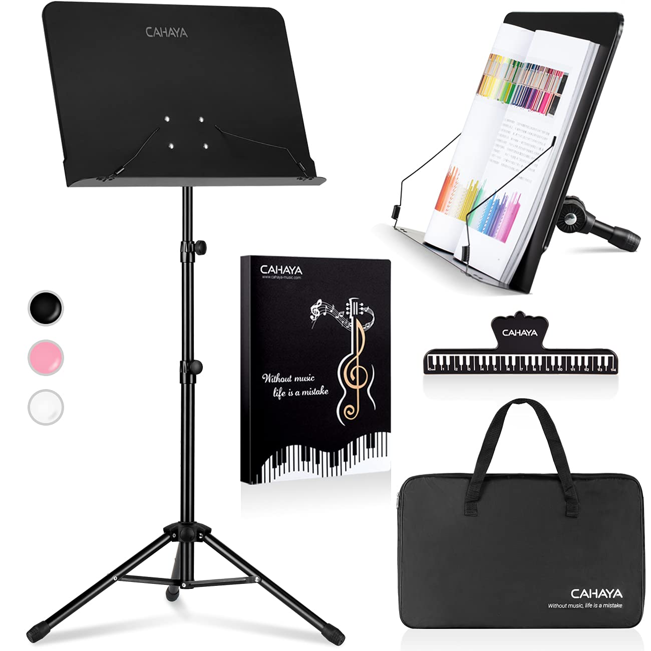CAHAYA 4 in 1 Dual use Sheet Music Stand Desktop Book Stand Metal Po | amzdealz