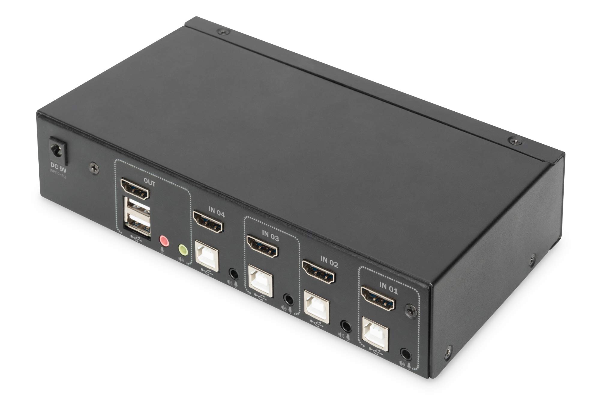 Digitus DS-12880 commutateur écran, clavier et souris Noir