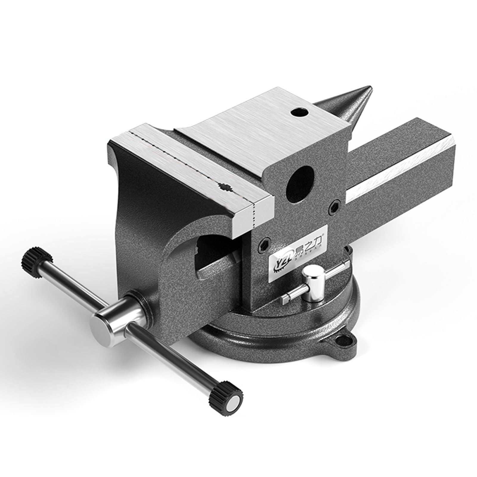 Genérico Tornillo de Banco Resistente con Base giratoria de 360°, Apertura máxima de 6,7 Pulgadas, Herramienta Multiusos para carpintería y metalurgia, Ideal para Sujetar Tubos Redondos