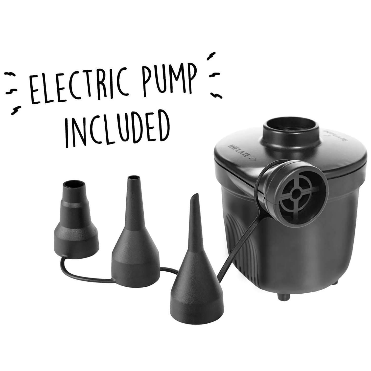 The Shrunks Toddler Travel Bed Portable Inflatable Air Mattress Blow Up