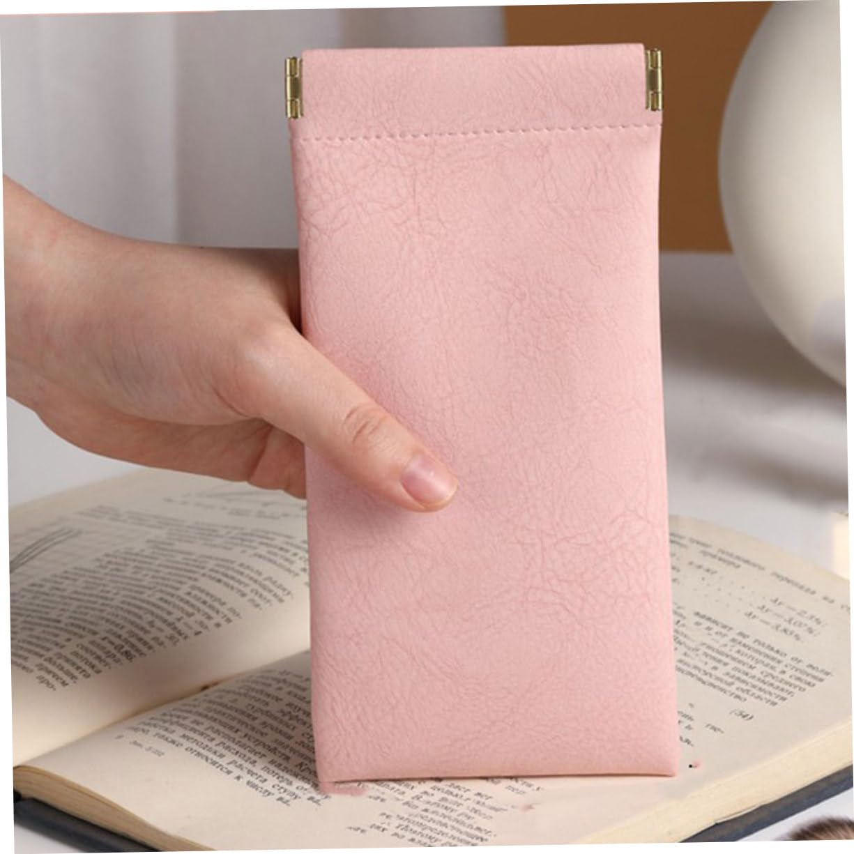 Healeved Brillenetui Reiseetui Hüllen Beutel Schlank Faltbar Transparent Sonnenbrillenschlitz Tragbar Trendy Protector Organizer Schützend Groß Damen Sonnenbrillenhalter Magnet