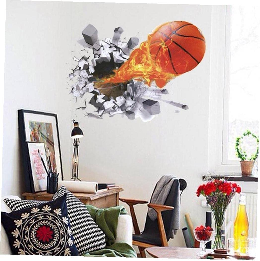 Adesivo Murale Basket Rimovibile 40x90cm – Bluelover Per Cameretta Ragazzi